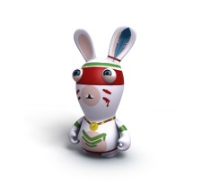 Raving Rabbids Travel in Time Indian Rabbid PVC figure 